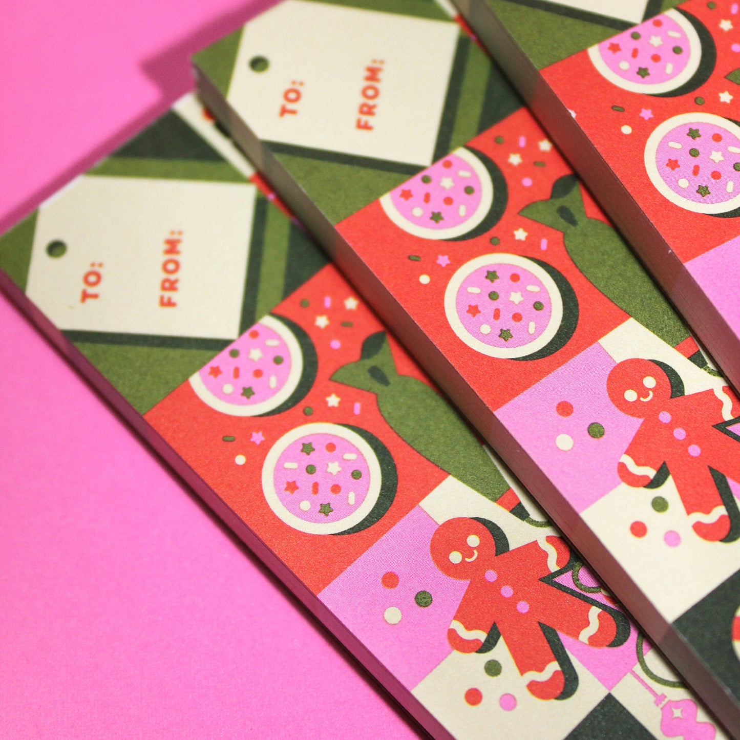 "Jolly Holiday" Christmas Holiday Stationery Notepad (5x7)