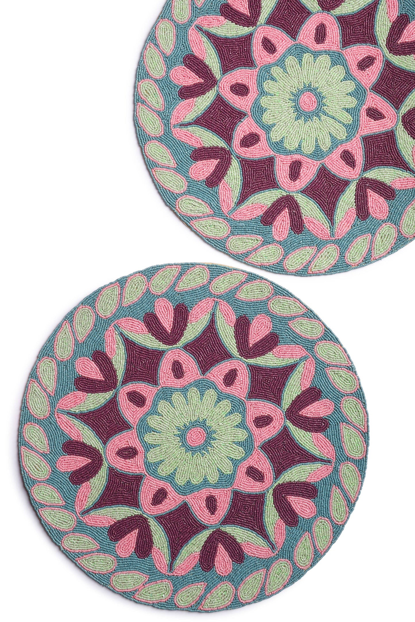 Phoenix Beaded Placemats, Set of 2
