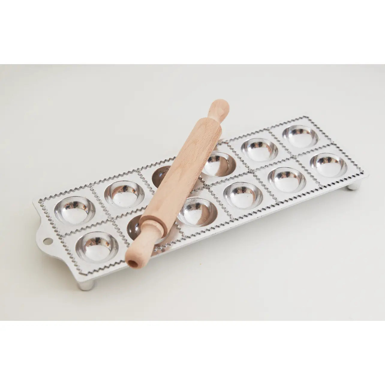 Italian 12-piece Ravioli Mold with Roller