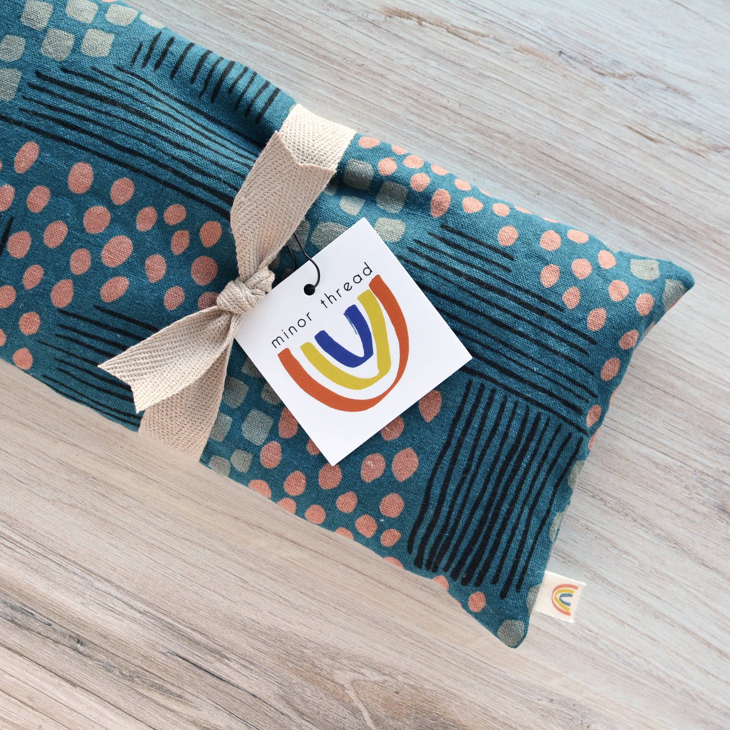 Weighted Lavender Eye Pillow in Aerial View Midnight Canvas: Lavender