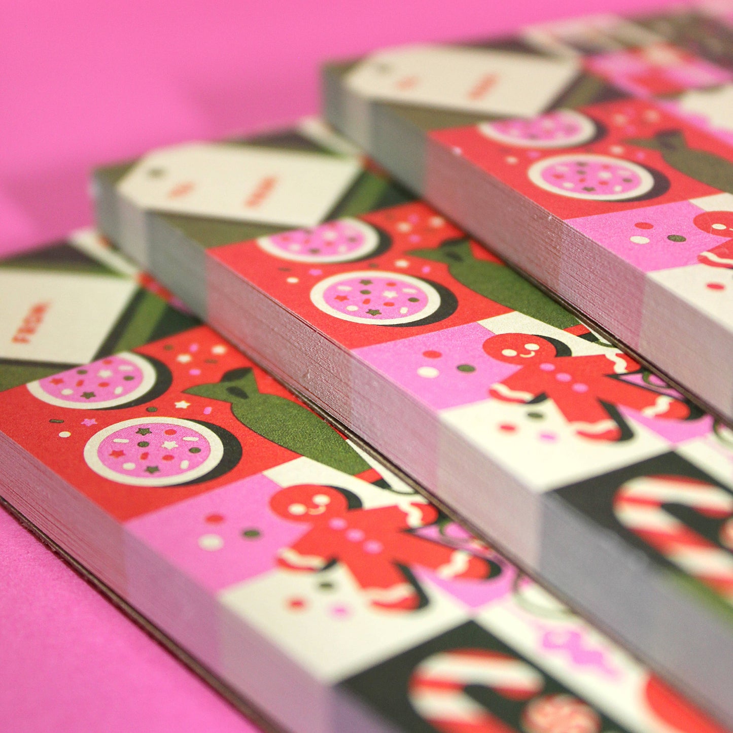 "Jolly Holiday" Christmas Holiday Stationery Notepad (5x7)