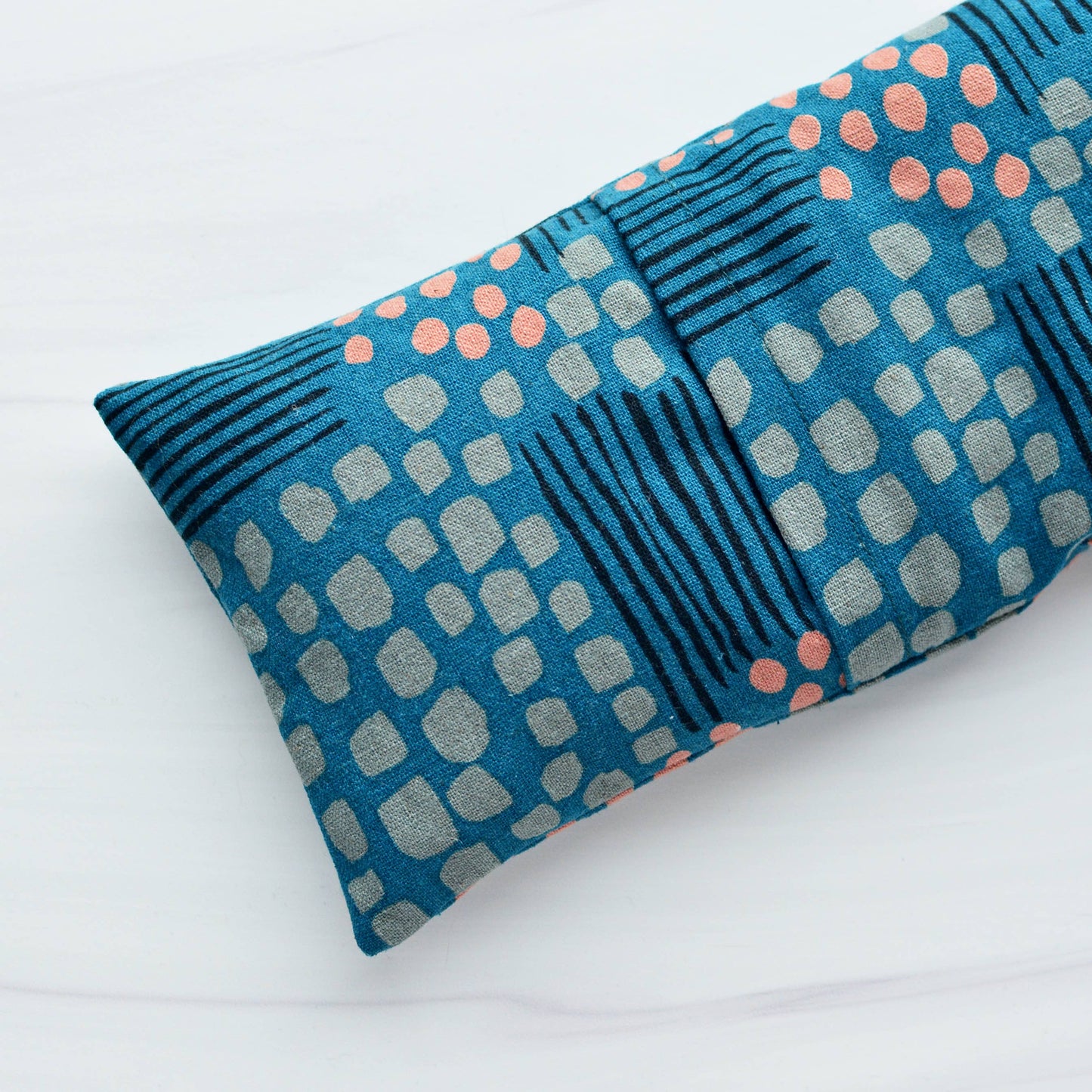 Weighted Lavender Eye Pillow in Aerial View Midnight Canvas: Lavender