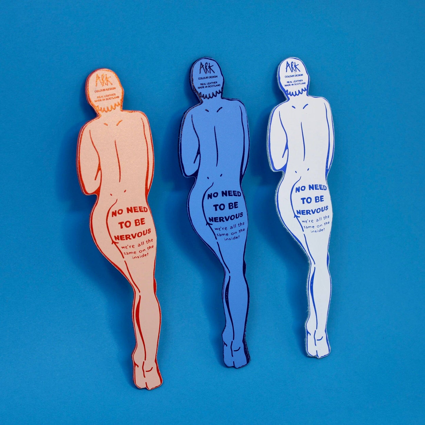 No Need To Be Nervous Bookmark - White