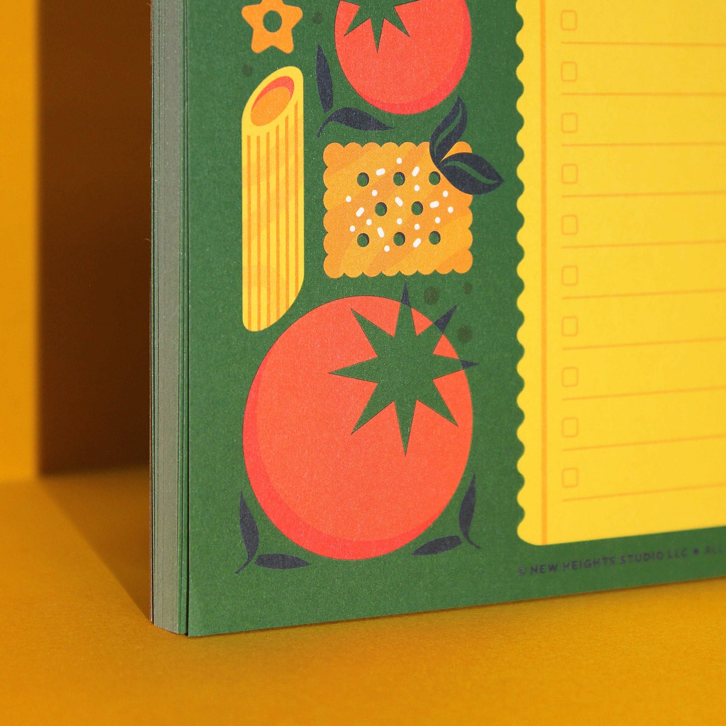 Italian Food Themed Grocery List Notepad (5x7)