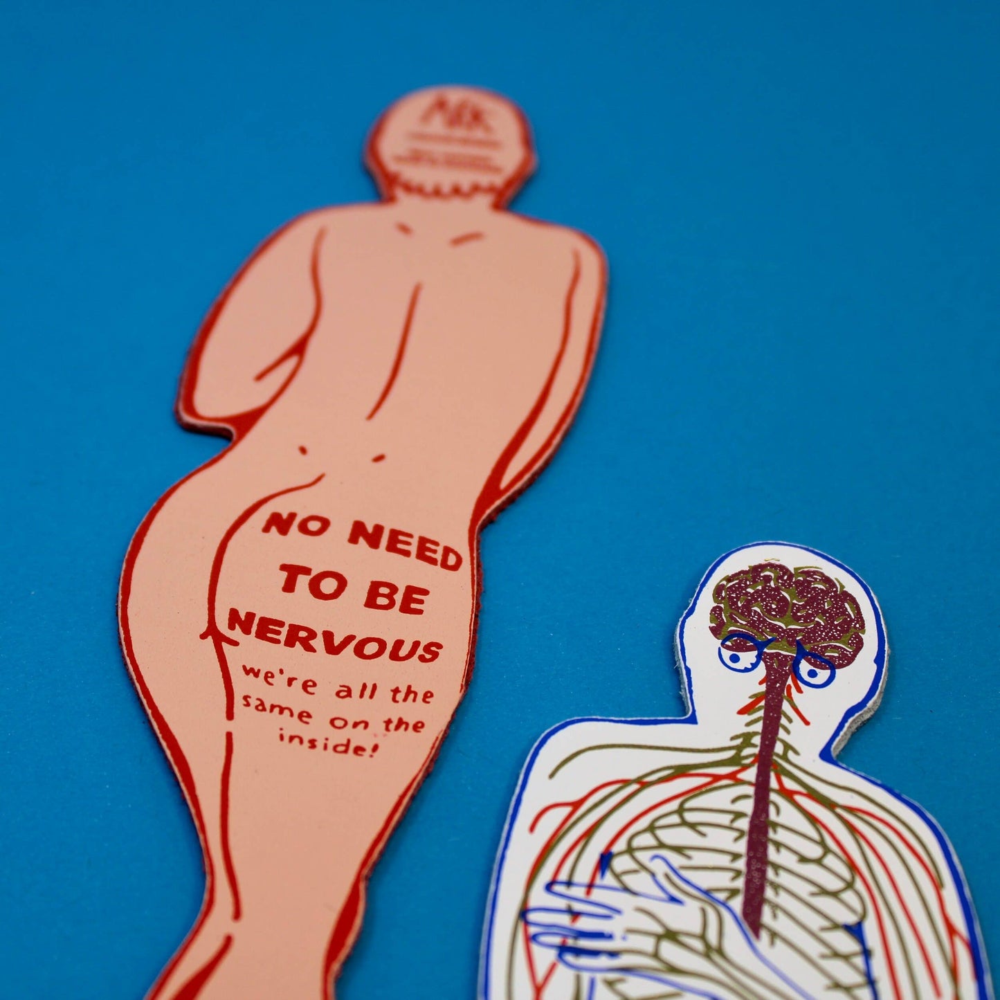 No Need To Be Nervous Bookmark - White