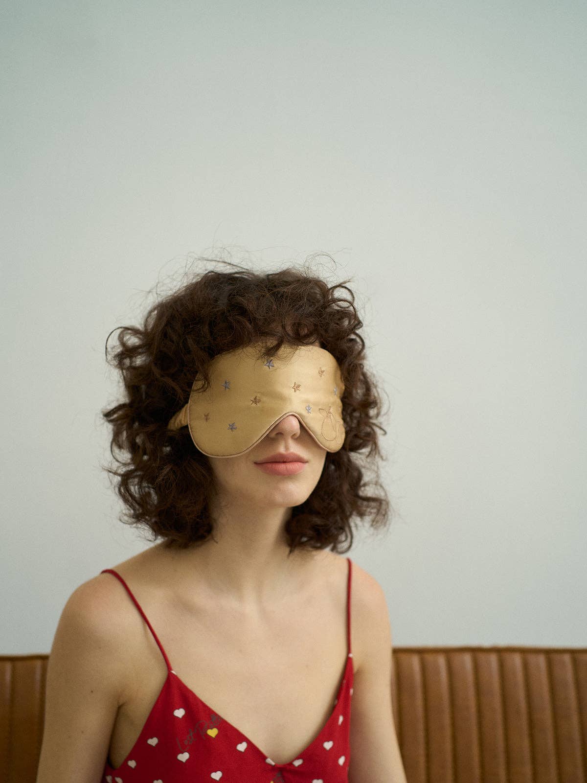 “Starry Night” Silk Sleep Eye Mask - Gold