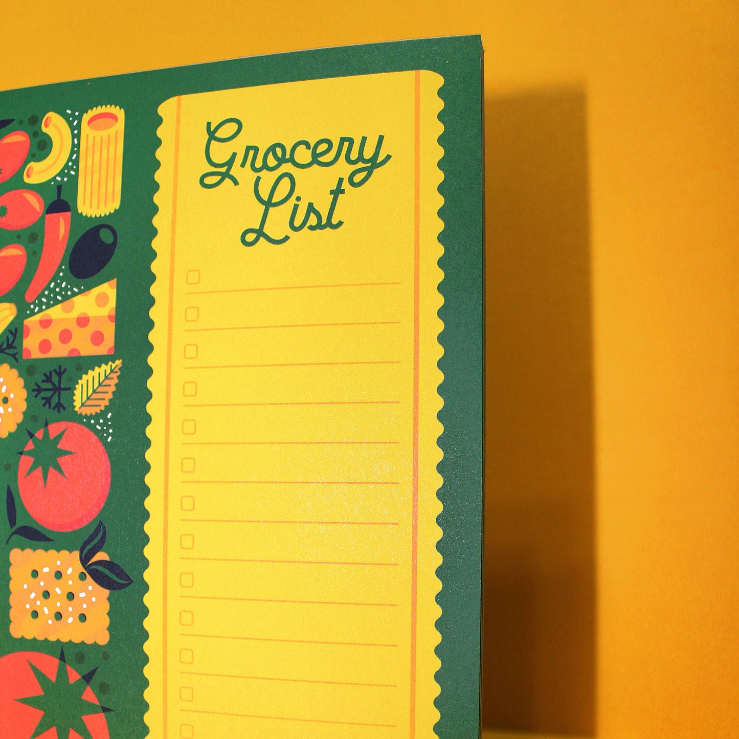 Italian Food Themed Grocery List Notepad (5x7)