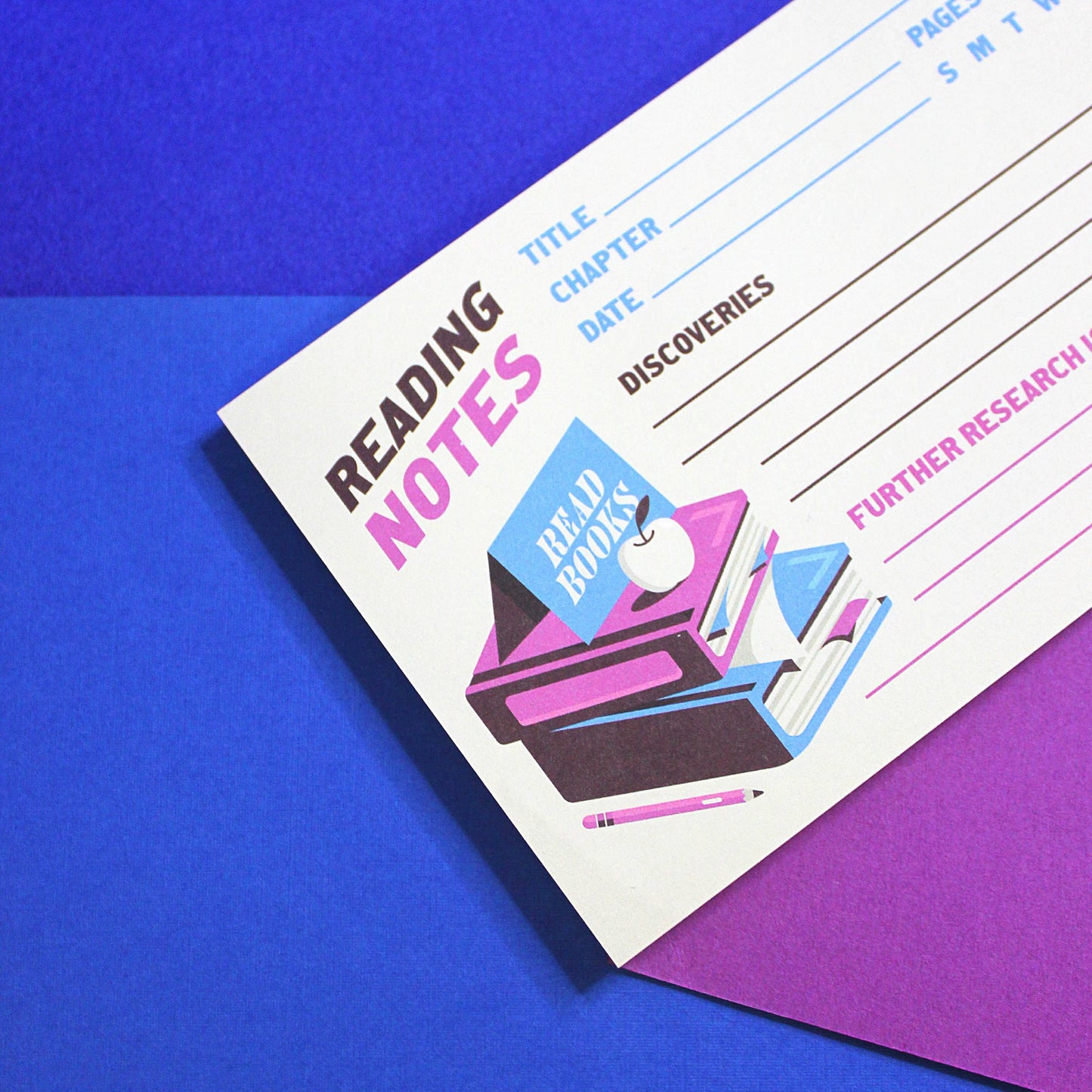 "Reading Notes" Sticky Notes For Annotations (5x3)
