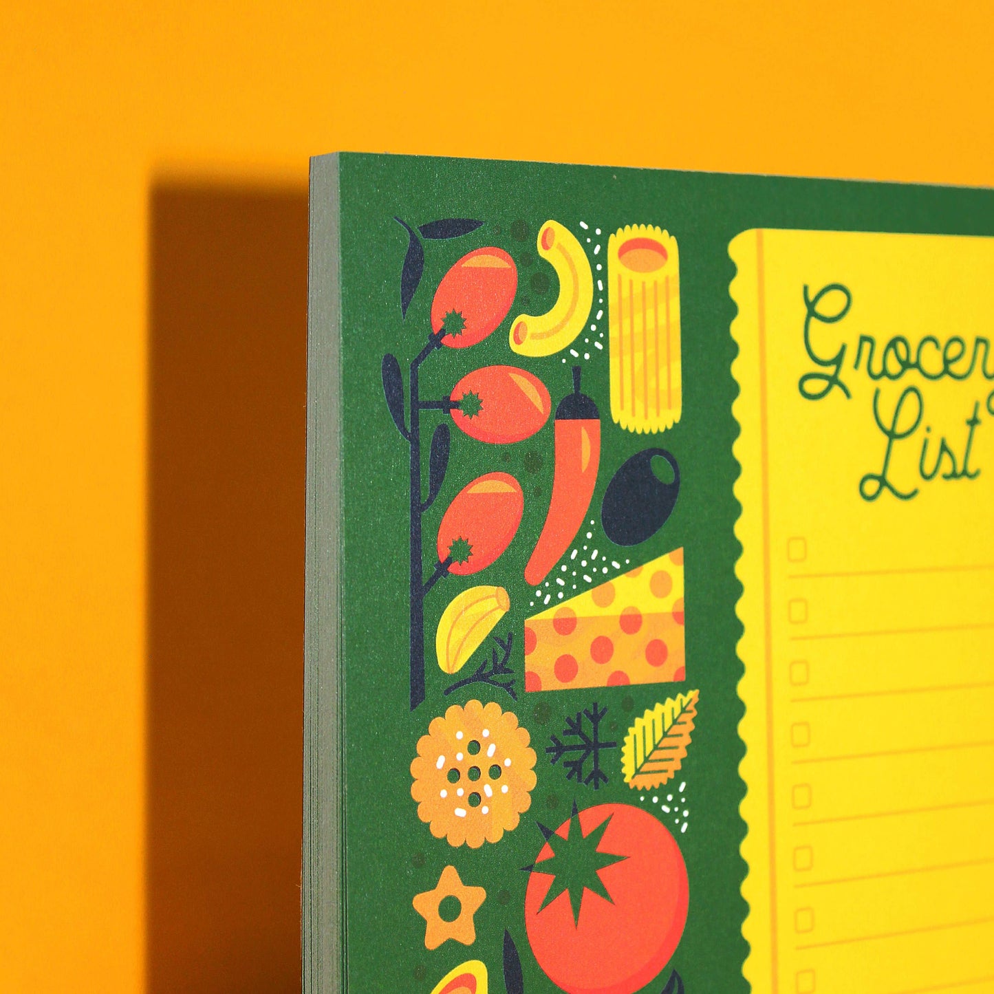 Italian Food Themed Grocery List Notepad (5x7)
