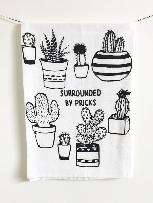 The Coin Laundry - Surrounded by Pricks Cotton Kitchen Towel