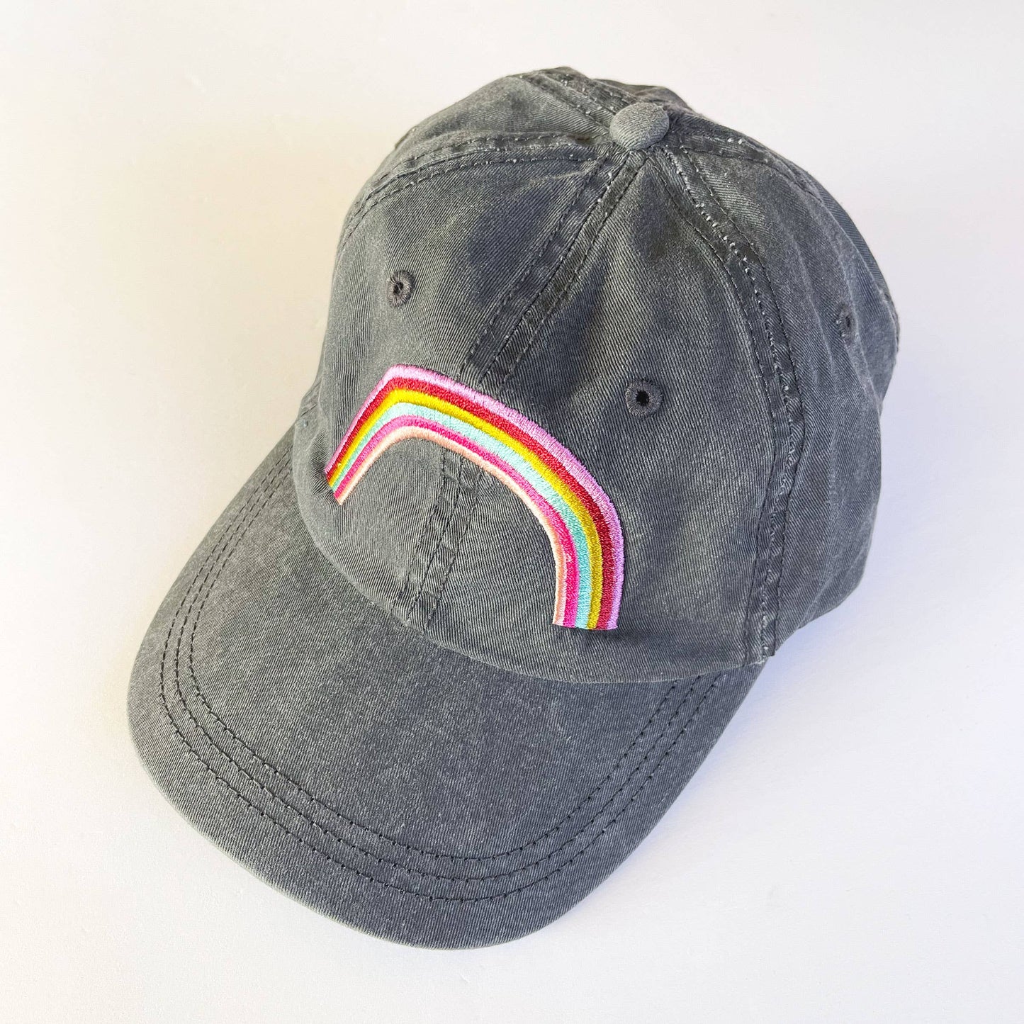 Super Rainbow Embroidered Baseball Cap