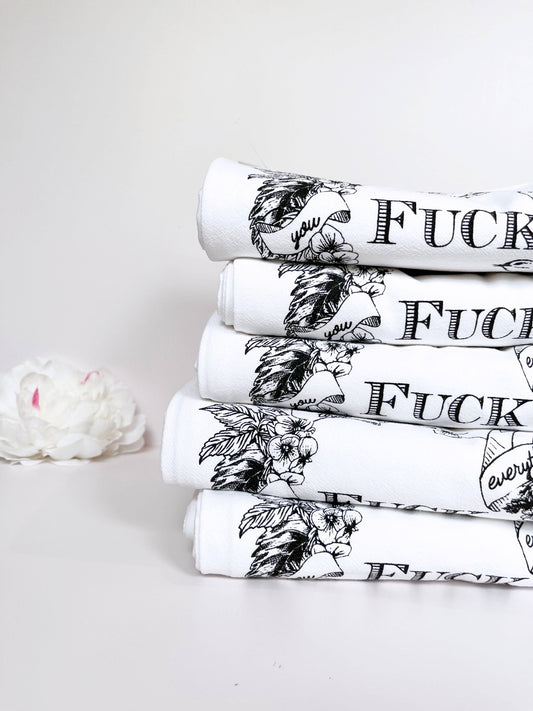 Fuck Everything Funny Kitchen Towel