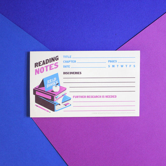"Reading Notes" Sticky Notes For Annotations (5x3)