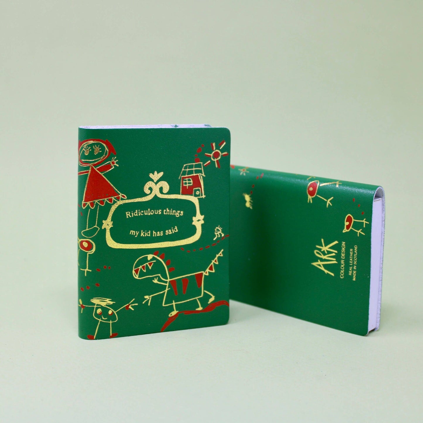 Ark Colour Design - Illustrated Midi Leather Journal - Ridiculous things my kid has said