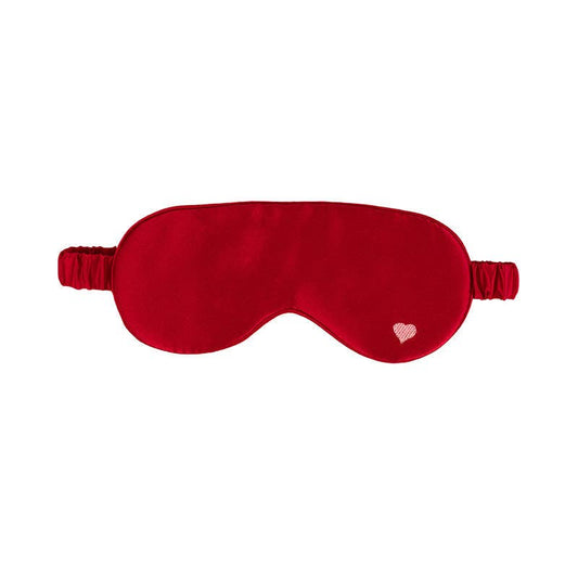 “Love Heart” Silk Sleep Eye Mask - Red