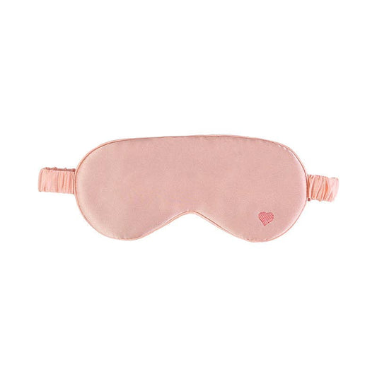 “Love Heart” Silk Sleep Eye Mask - Pink