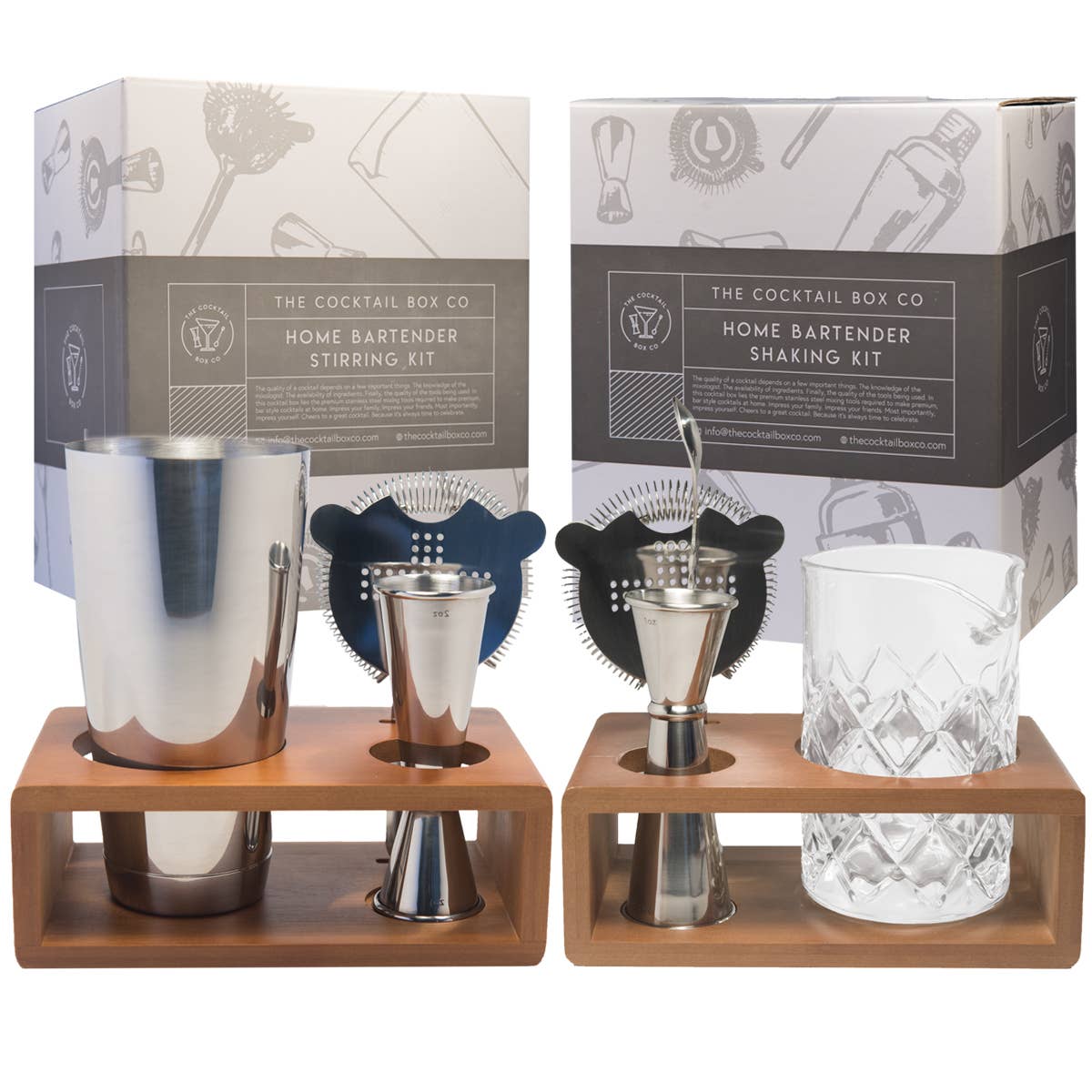 Premium Home Bartender Cocktail Kit - Boston Shaker Set