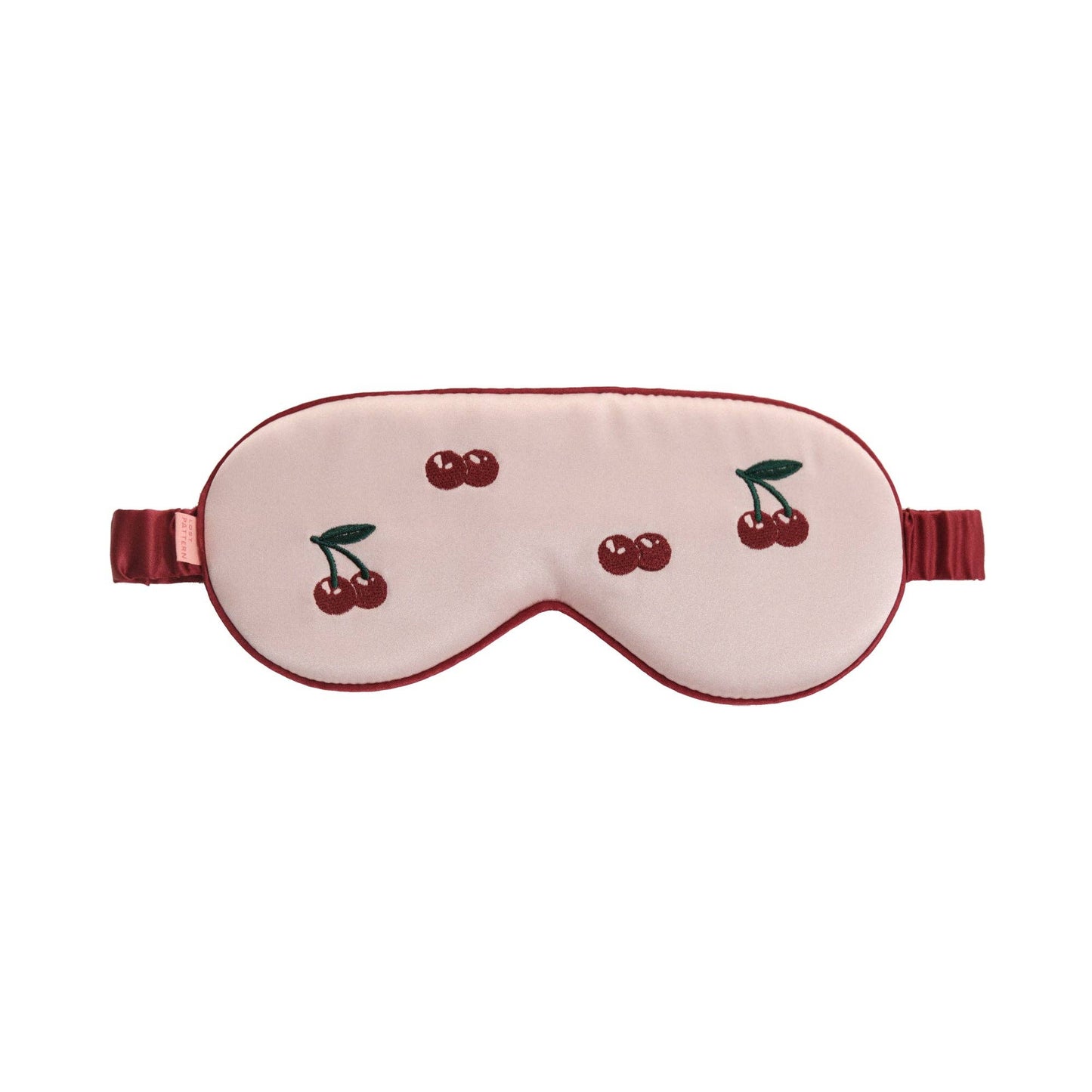 "Lost Cherries" Silk Sleep Eye Mask - Pink & Red