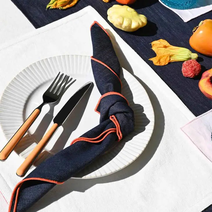 Rainbow Denim Napkin Set