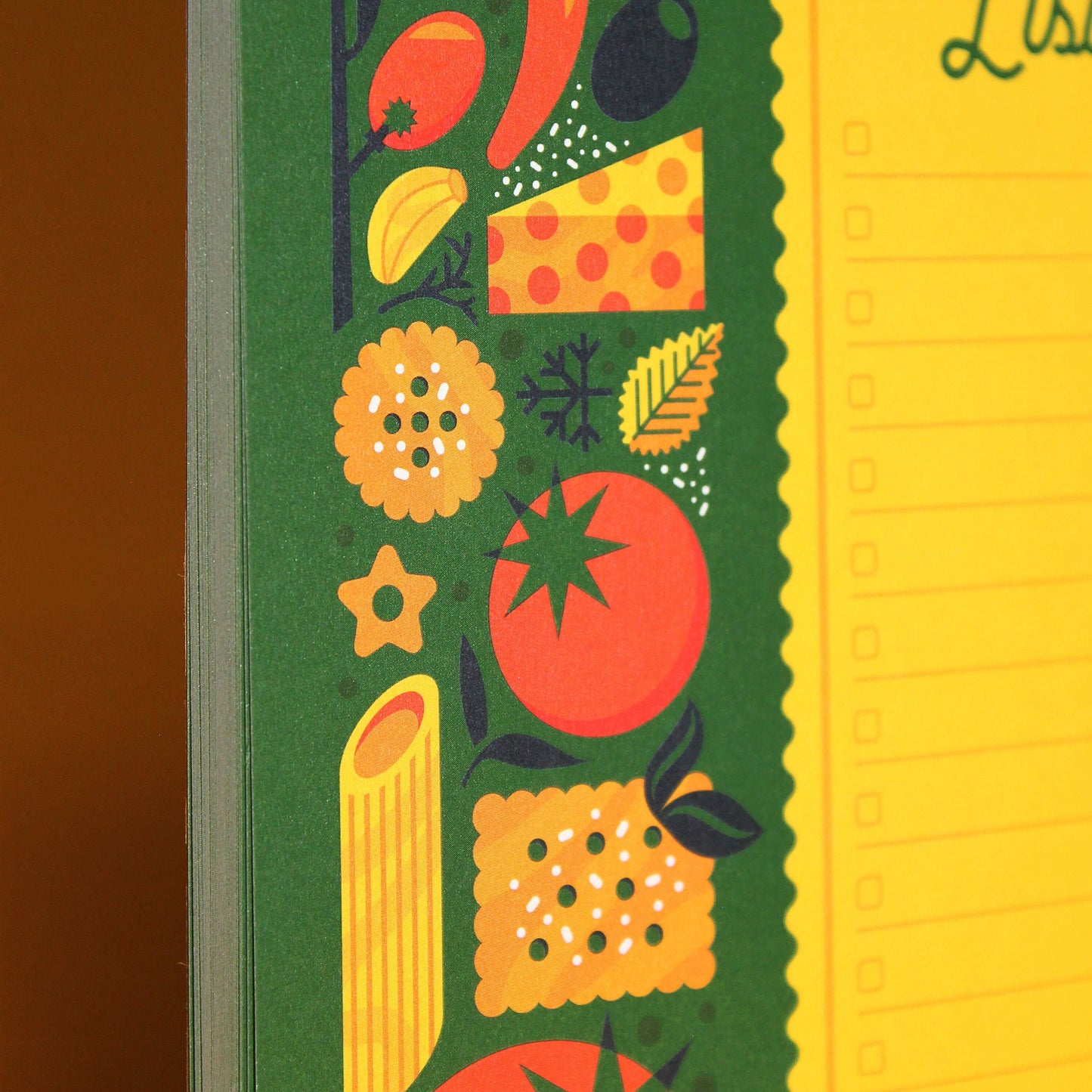 Italian Food Themed Grocery List Notepad (5x7)