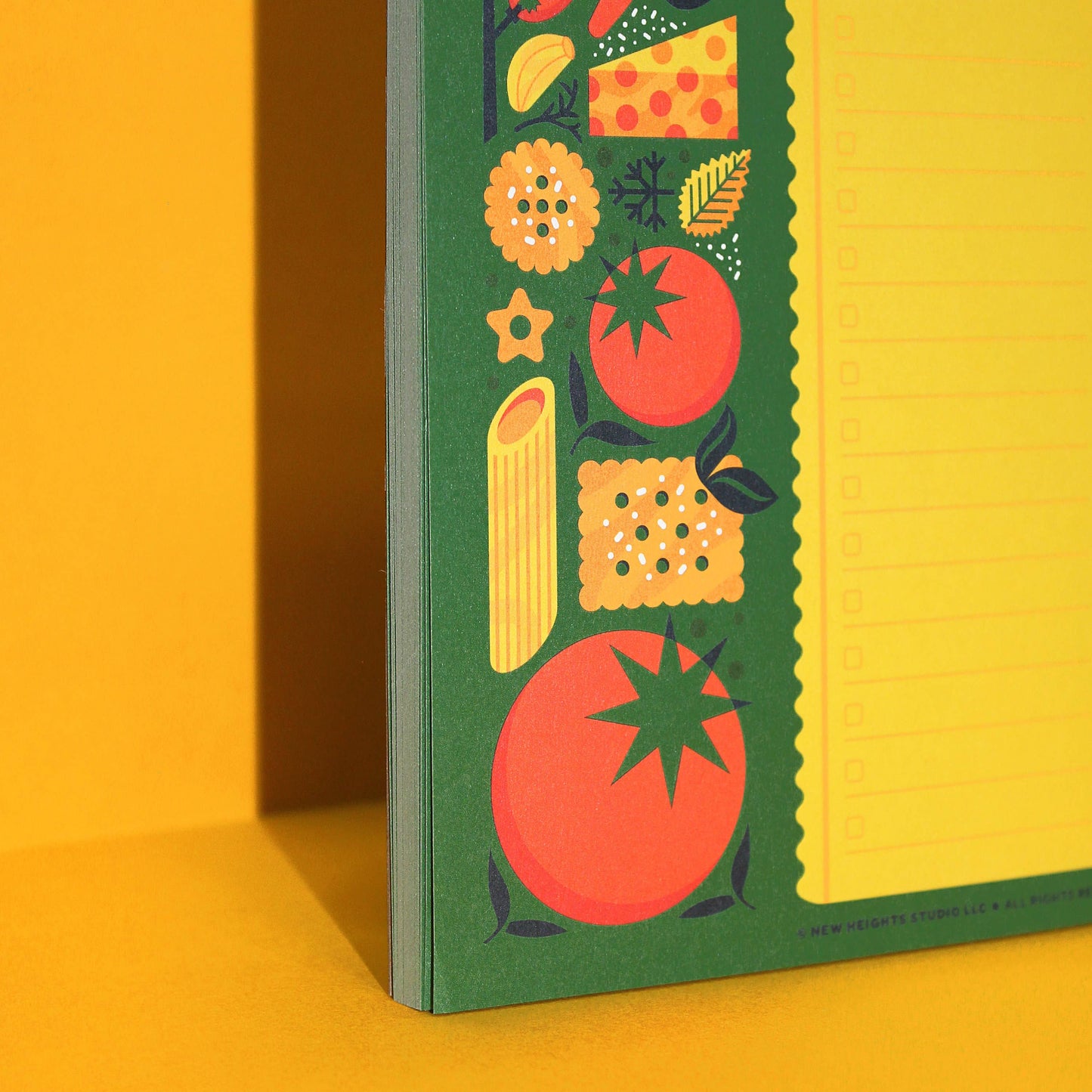 New Heights Studio - Italian Food Themed Grocery List Notepad (5x7)