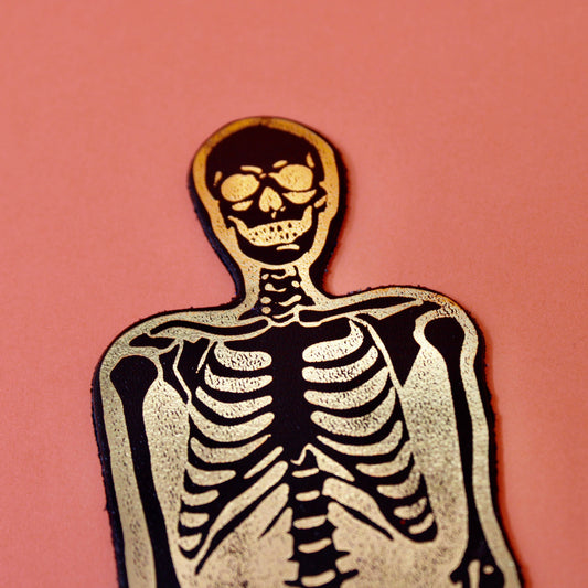 Skeleton Bookmark - Black