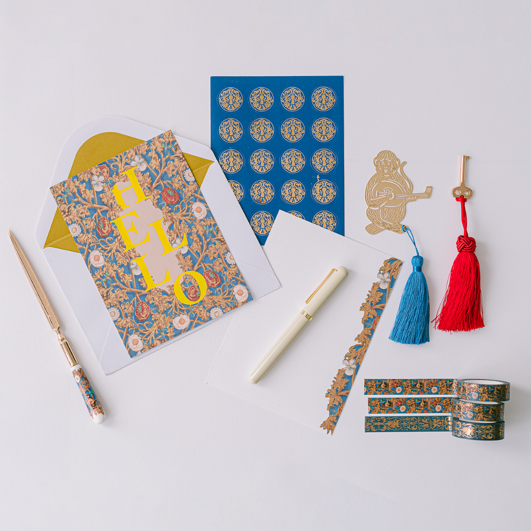 Blue Illumination Lacquer Keepsake Stationery Set