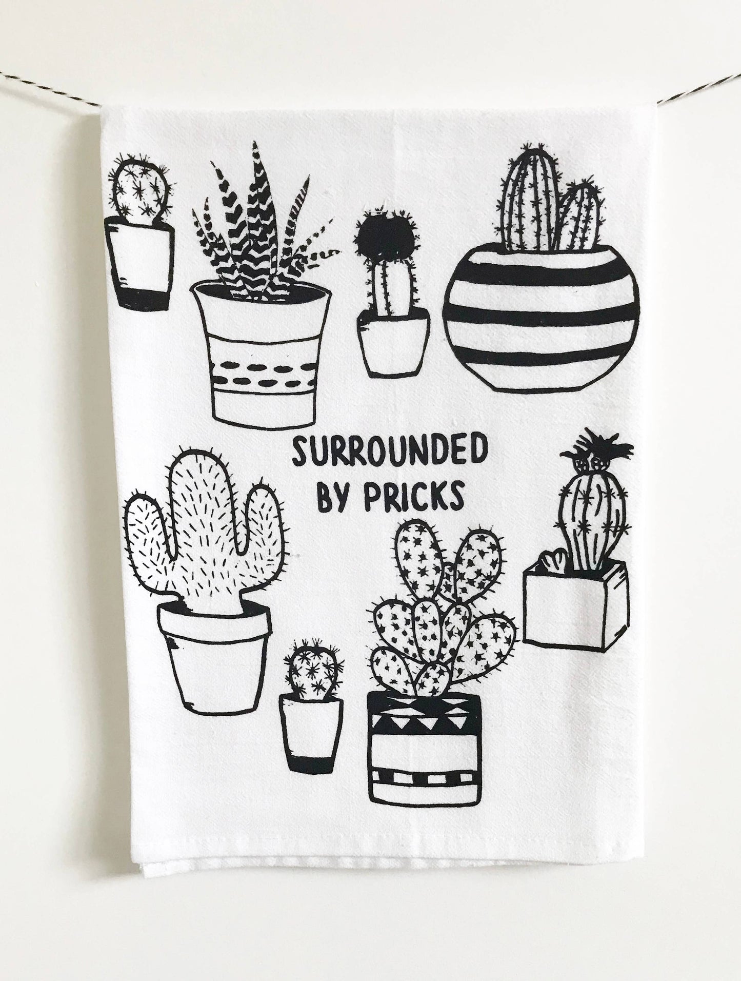 The Coin Laundry - Surrounded by Pricks Cotton Kitchen Towel