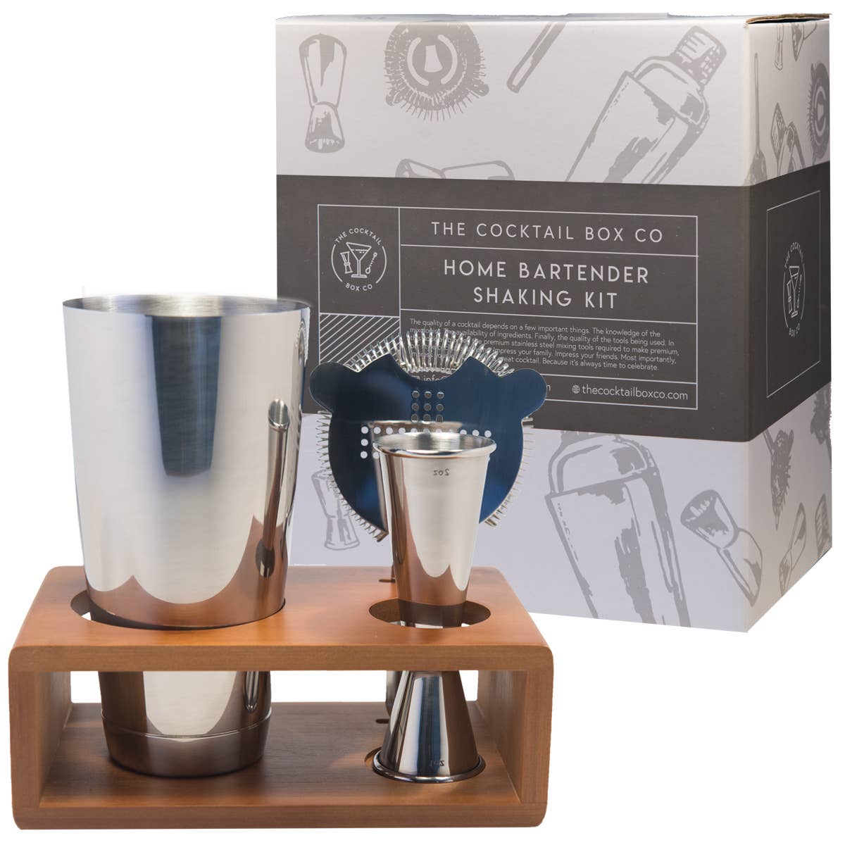 Premium Home Bartender Cocktail Kit - Boston Shaker Set